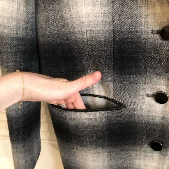 Rebecca Minkoff Plaid Wool Coat - Picture 5 of 9